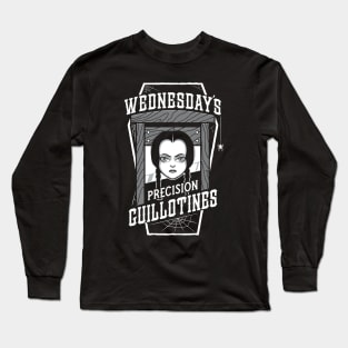 Wednesday's Guillotines - Creepy Cute Goth - Spooky Vintage Coffin Long Sleeve T-Shirt